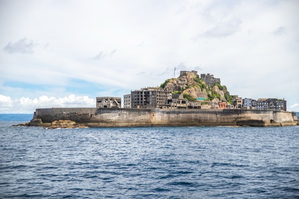 Hashima szigete ma szellemváros