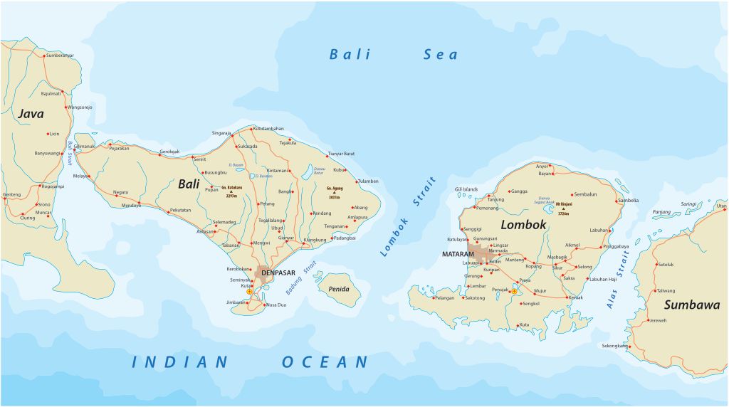 Bali térképe