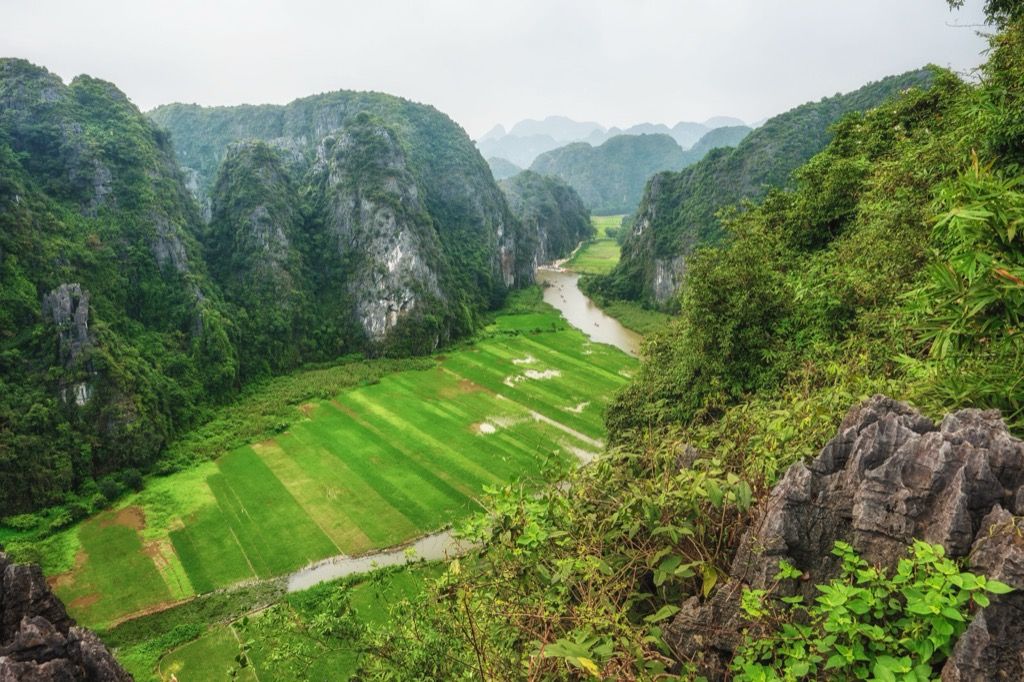 Ninh Binh - Kilátás a Mua-barlangtól