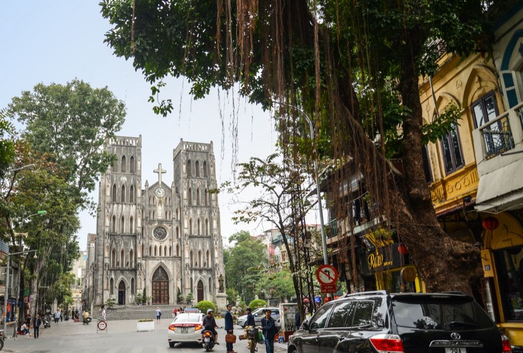 A Szent József katedrális Hanoi belvárosában