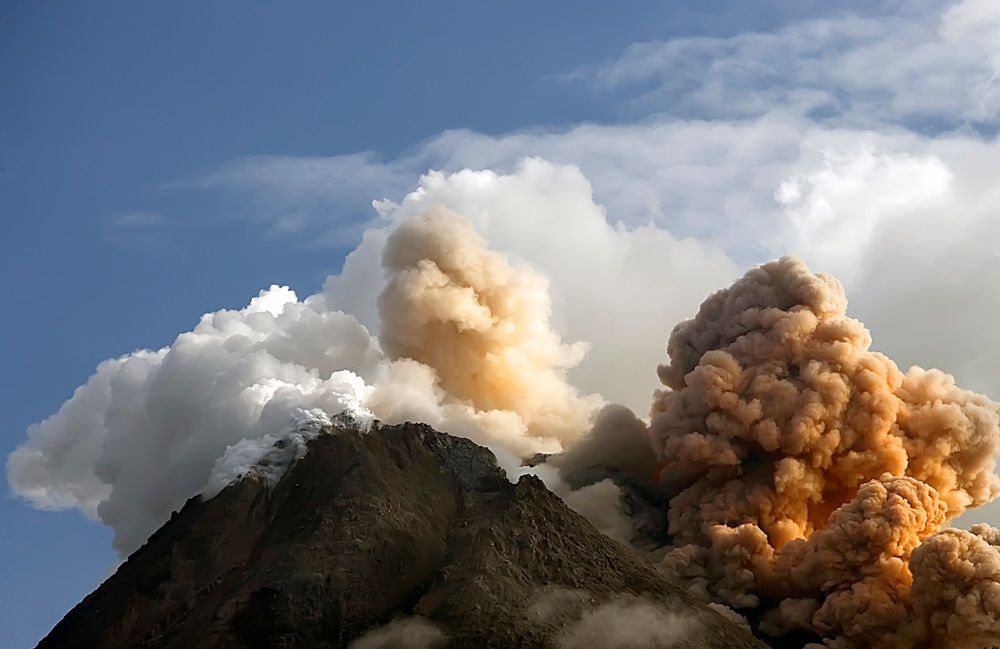 Merapi tűzhányó Indonézia Jáva