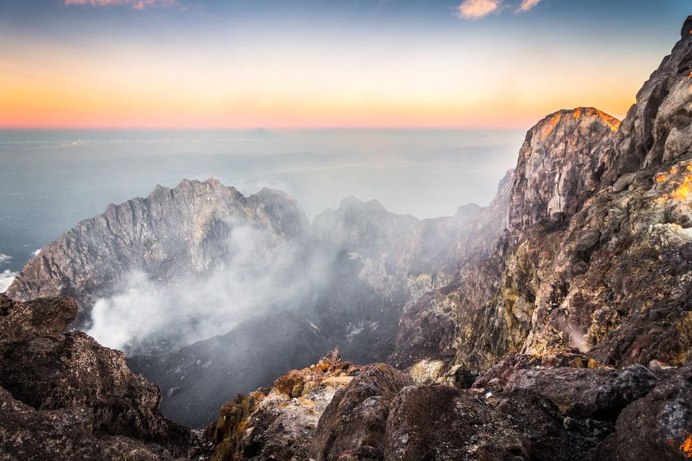 Merapi tűzhányó Indonézia Jáva