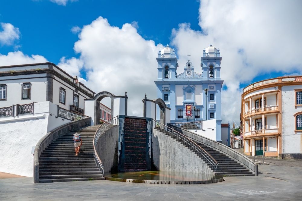 Angra do heroismo, az Azori-szigetek kultúrája fontos helyszíne