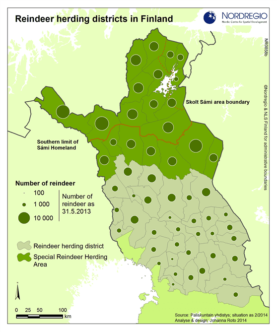 Rénszarvastartó körzetek Finnországban