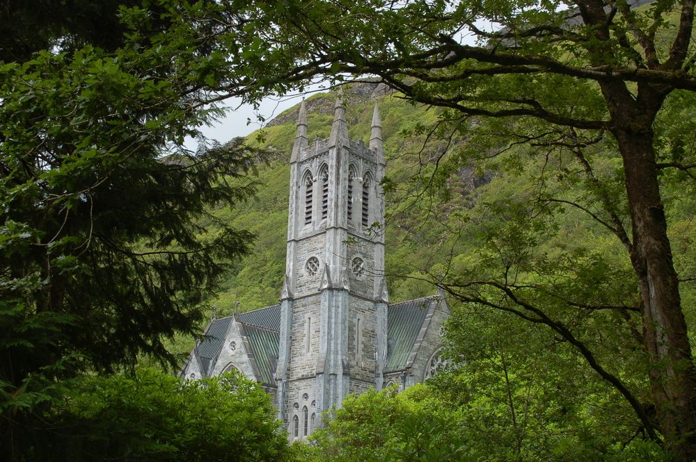 Gótikus templom a Kylemore ír apátság területén