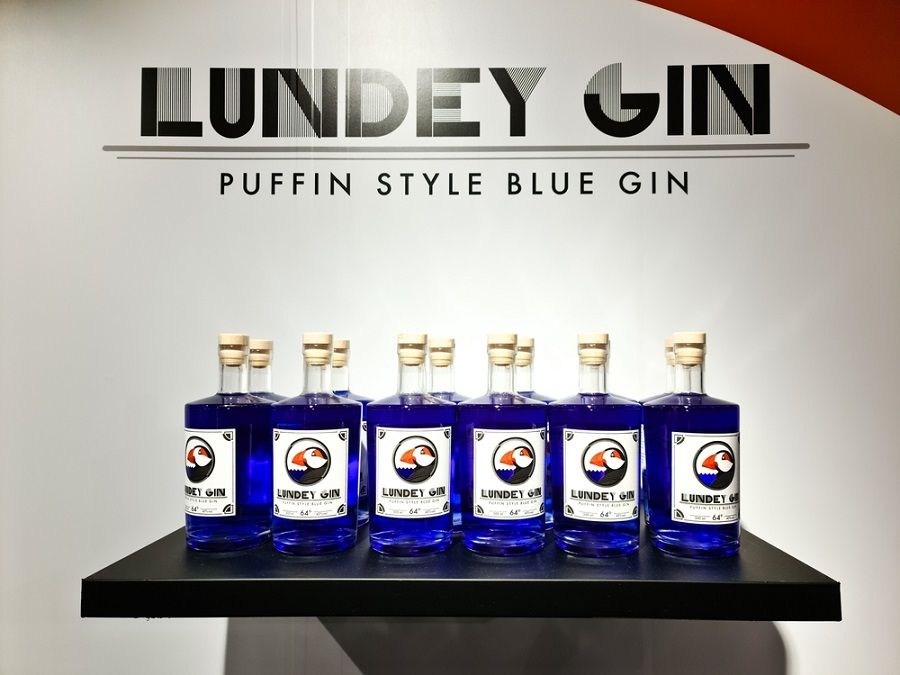 Lundey gin üvegek