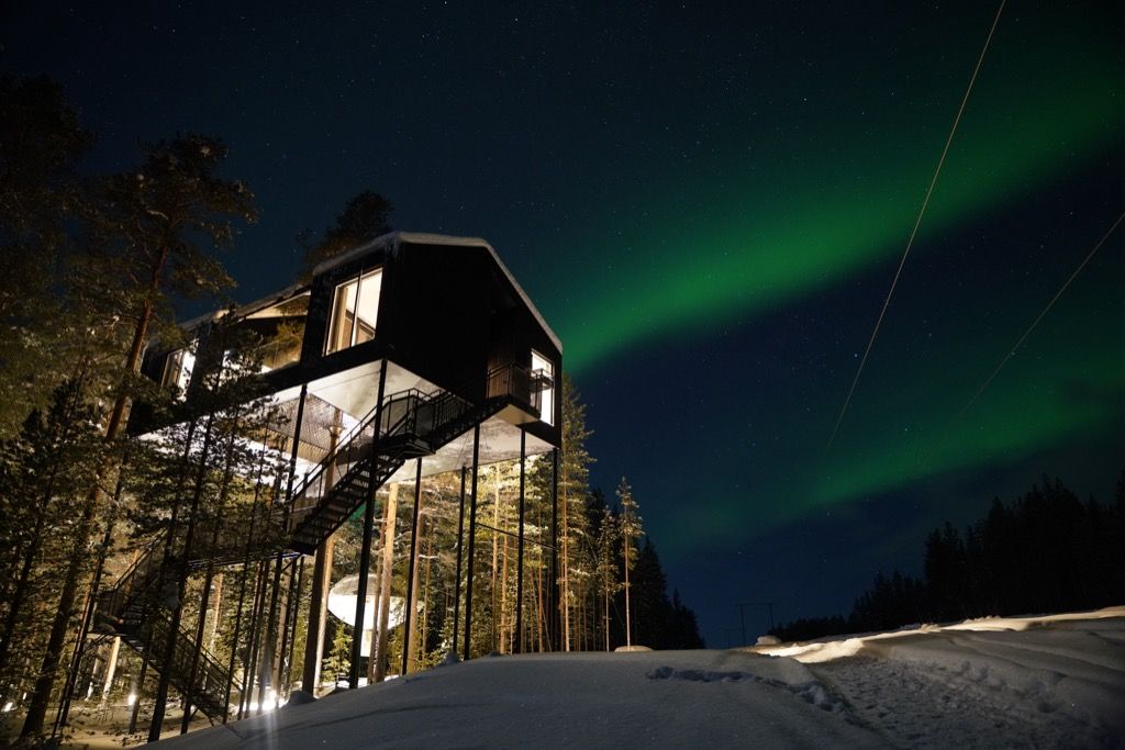 Treehotel téli szállás